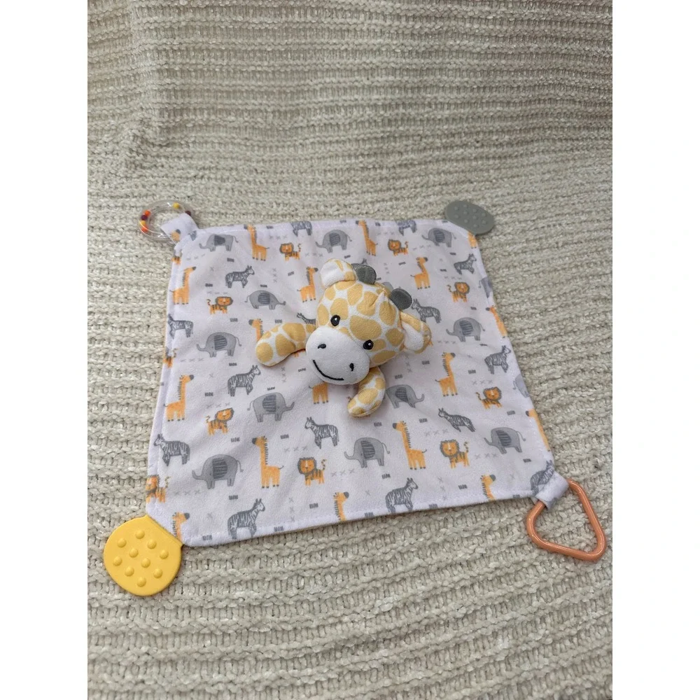 Modern Baby Giraffe Lovey‎ Security Blanket Safari Plush Stuffed Animal Kids Toy